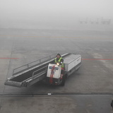 Fog in Zurich airport