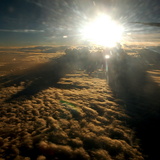 Sunrise up in the sky
