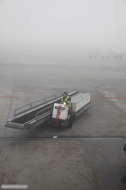 Fog in Zurich airport
